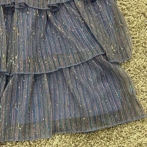 Speechless Blue and Iridescent Kids Dress - Picture 5 of 16